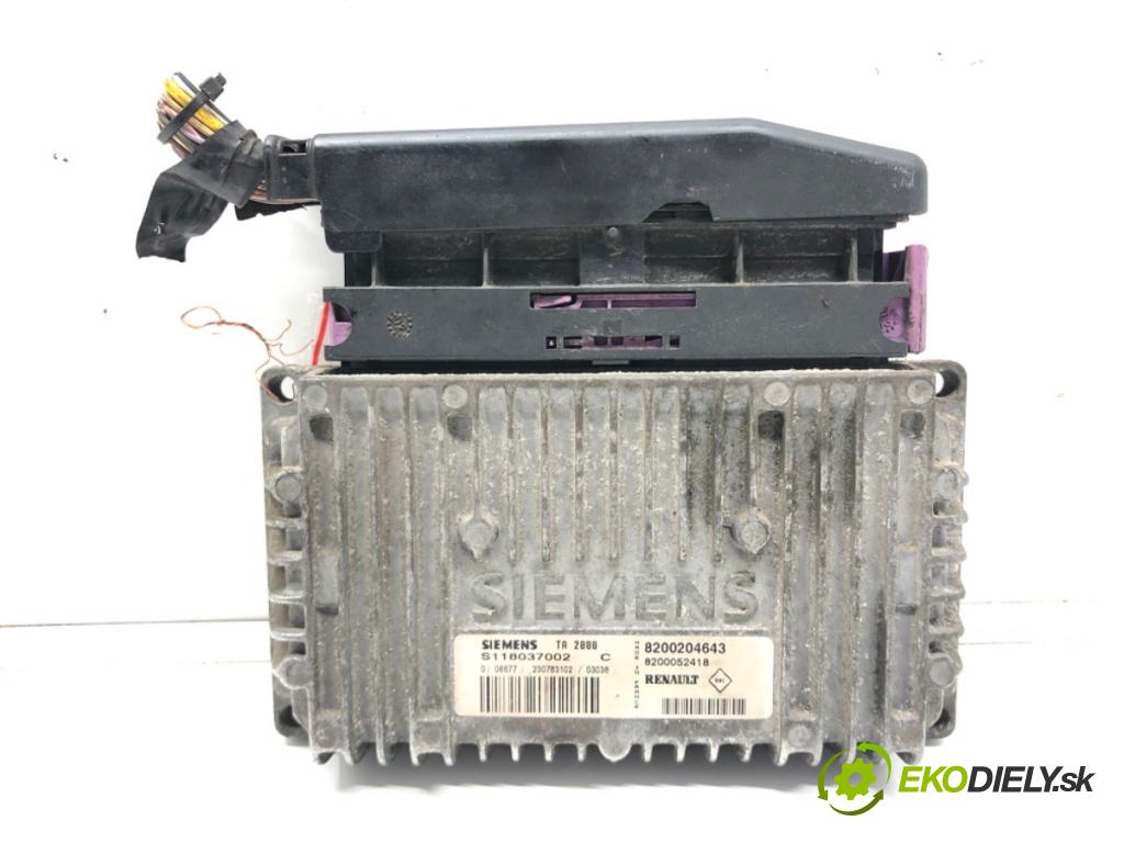RENAULT CLIO II (BB_, CB_) 1998 - 2016    1.4 16V (B/CB0P, BB13) 72 kW [98 KM] benzyna 2000   riadiaca jednotka Motor 8200204643 (Riadiace jednotky)