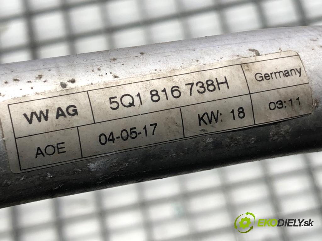 VW GOLF VII (5G1, BQ1, BE1, BE2) 2012 - 2022    1.4 TSI 92 kW [125 KM] benzyna 2014 - 2022  rúrka klimatizácie 5Q1816738H (Rúrky klimatizácie)