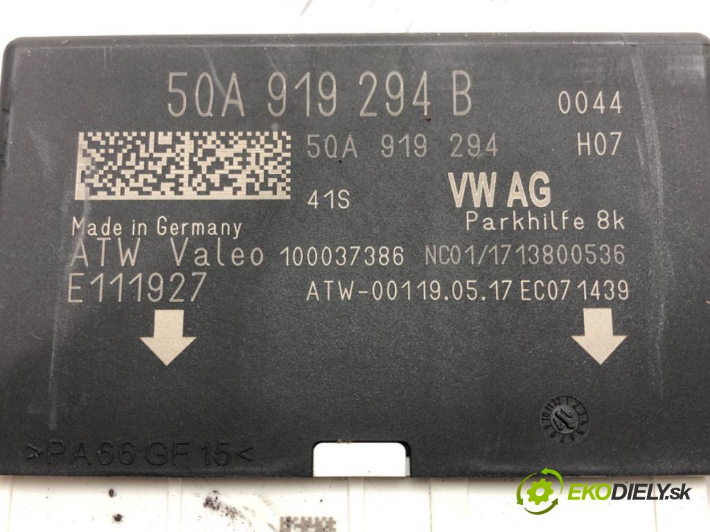 VW GOLF VII (5G1, BQ1, BE1, BE2) 2012 - 2022    1.4 TSI 92 kW [125 KM] benzyna 2014 - 2022  Modul PDC 50A919294B (Ostatné)