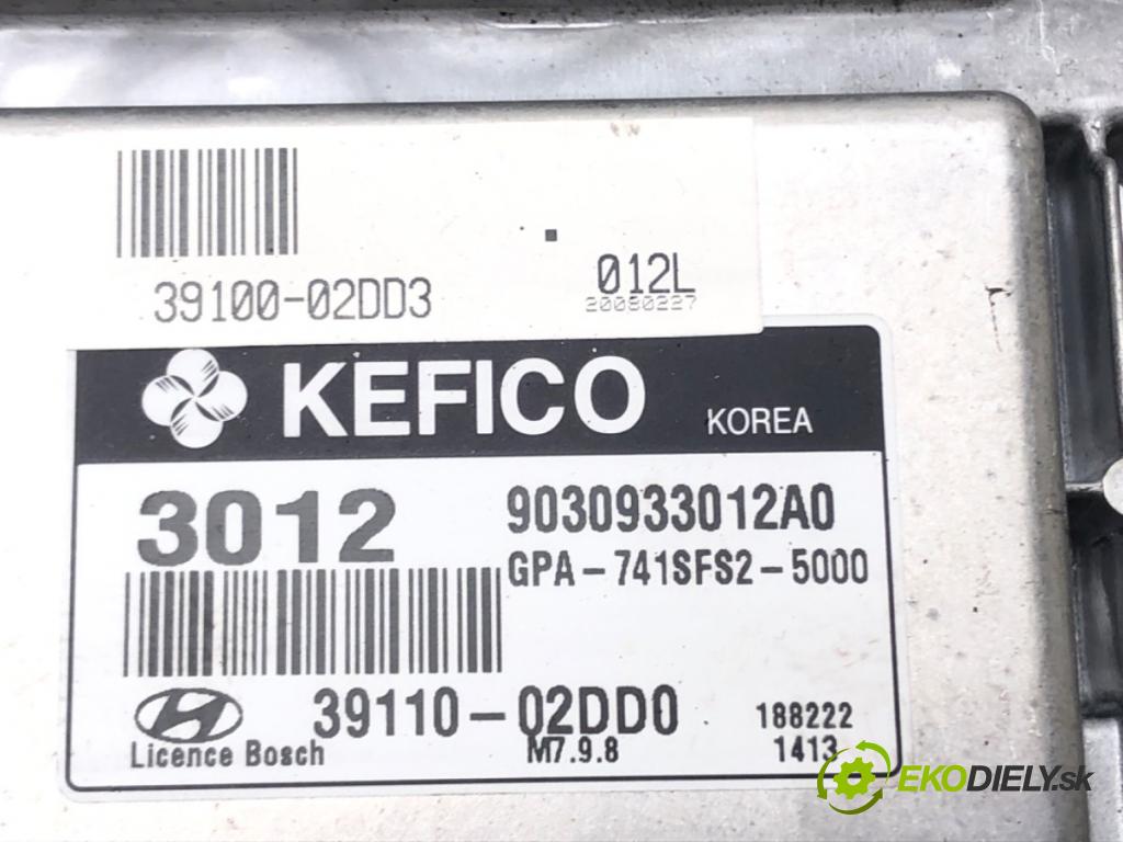 HYUNDAI i10 I (PA) 2007 - 2022    1.1 49 kW [67 KM] benzyna 2008 - 2013  riadiaca jednotka Motor 39110-02DD0 (Riadiace jednotky)