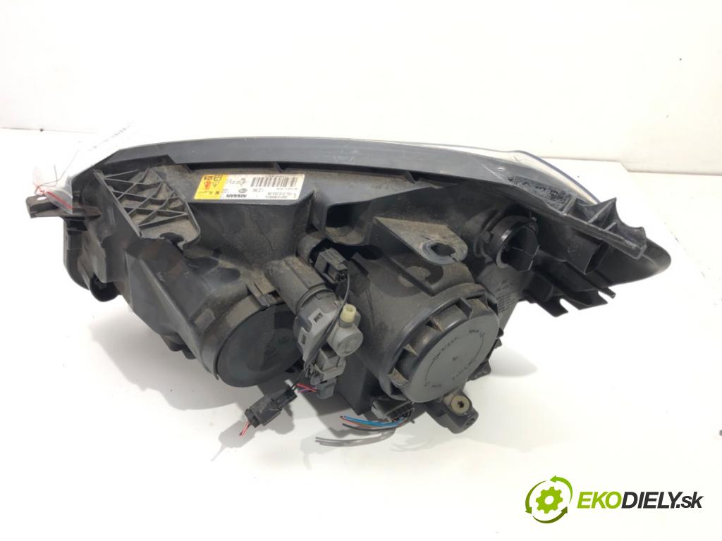 NISSAN QASHQAI / QASHQAI +2 I (J10, NJ10, JJ10E) 2006 - 2014    2.0 104 kW [141 KM] benzyna 2007 - 2013  Svetlomet pravy predný XENON 26010BR60A