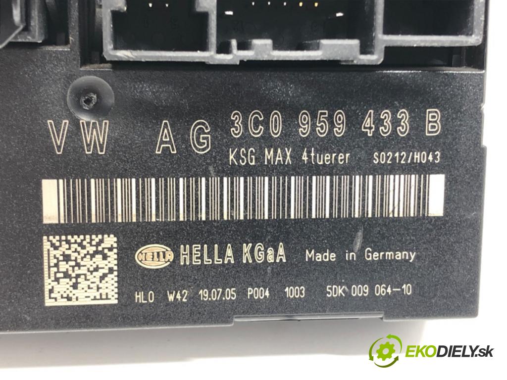 VW PASSAT B6 Variant (3C5) 2005 - 2011    2.0 TDI 103 kW [140 KM] olej napędowy 2005 - 2009  Modul komfortu 3C0959433B (Moduly komfortu)