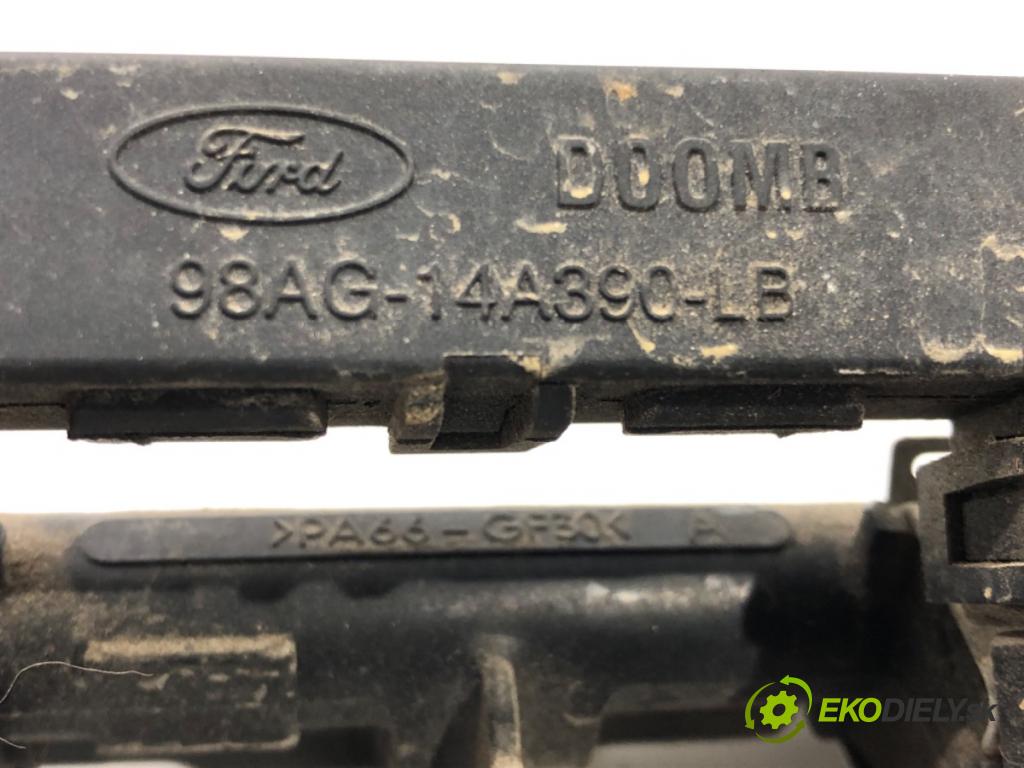 FORD FIESTA VI (CB1, CCN) 2008 - 2022    1.25 60 kW [82 KM] benzyna 2008 - 2017  Lišta vstrekovacia 98AG-14A390-LB (Vstrekovacie lišty)