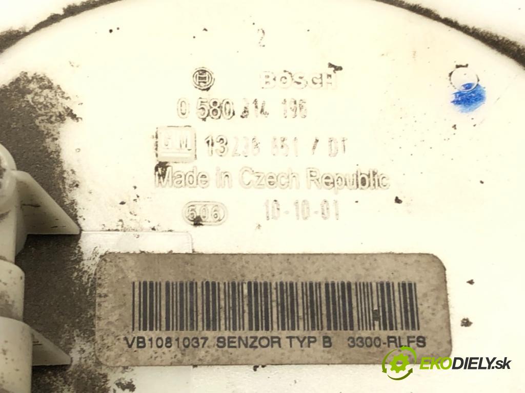 OPEL ASTRA H (A04) 2004 - 2014    1.4 (L48) 66 kW [90 KM] benzyna 2004 - 2010  pumpa paliva 0580314196