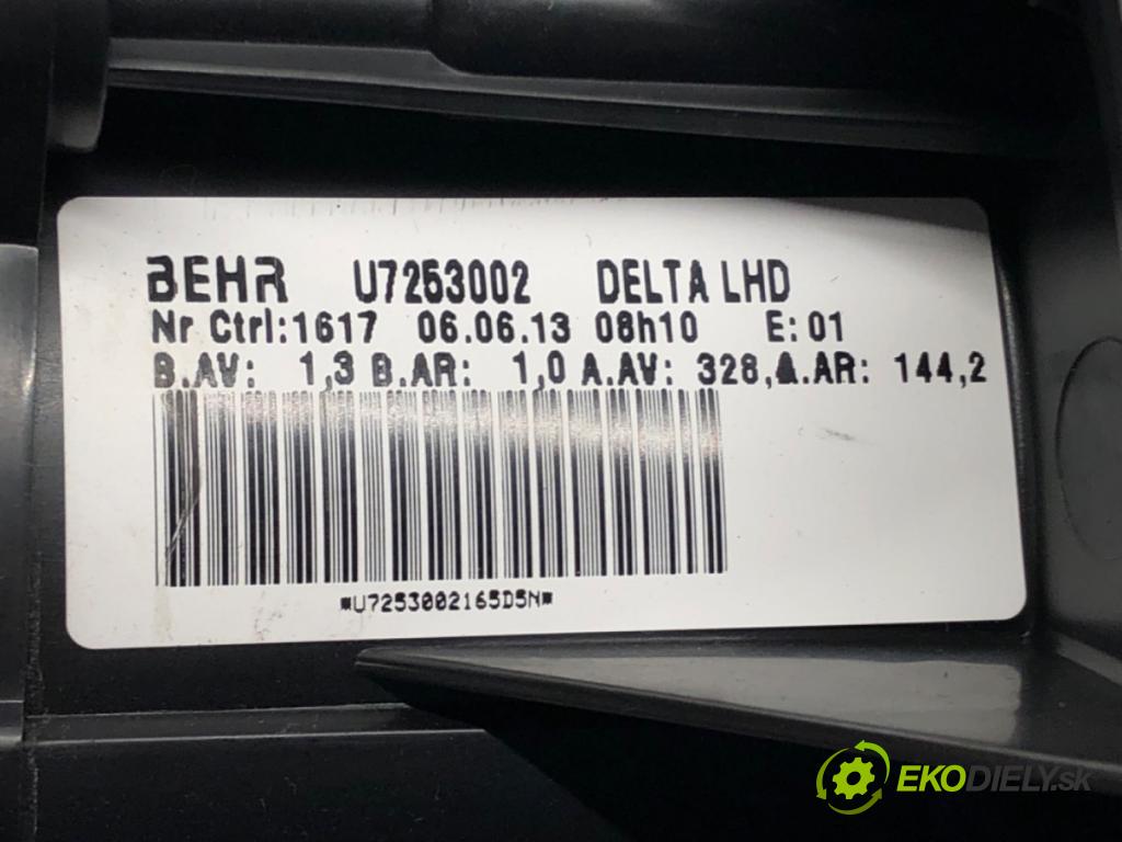 OPEL ASTRA J (P10) 2009 - 2015    1.4 (68) 74 kW [100 KM] benzyna 2009 - 2015  ventilátor kúrenia U7253002