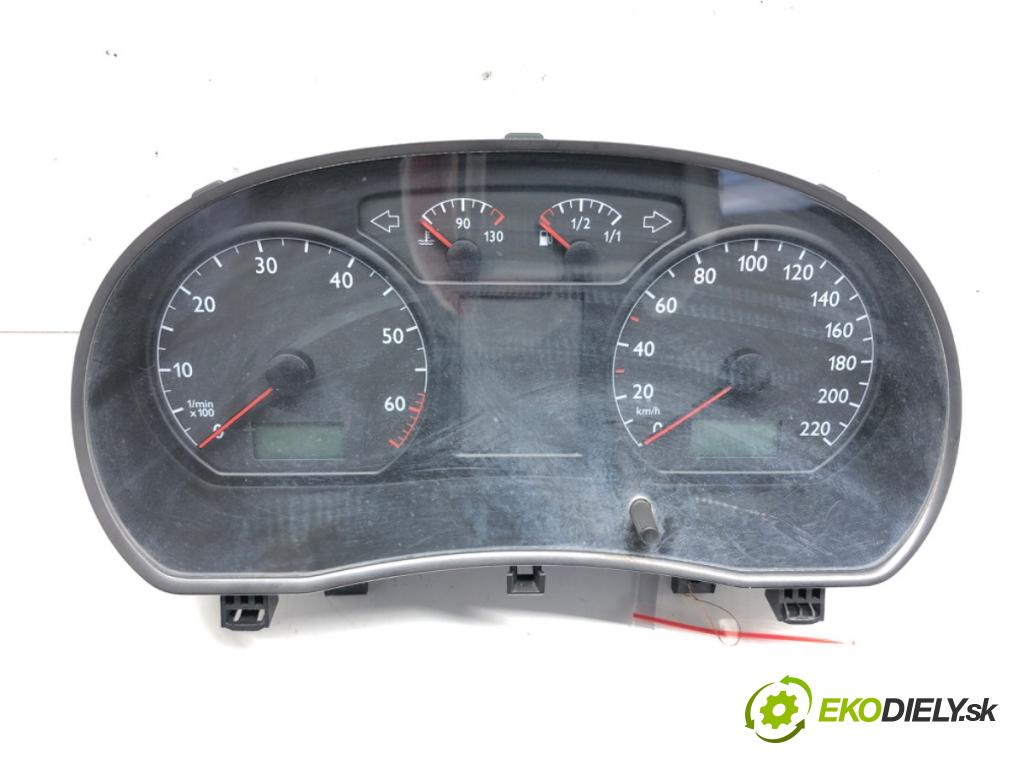 VW POLO (9N_, 9A_) 2001 - 2014    1.2 12V 47 kW [64 KM] benzyna 2001 - 2007  Prístrojovka 6Q0920800P (Prístrojové dosky, displeje)