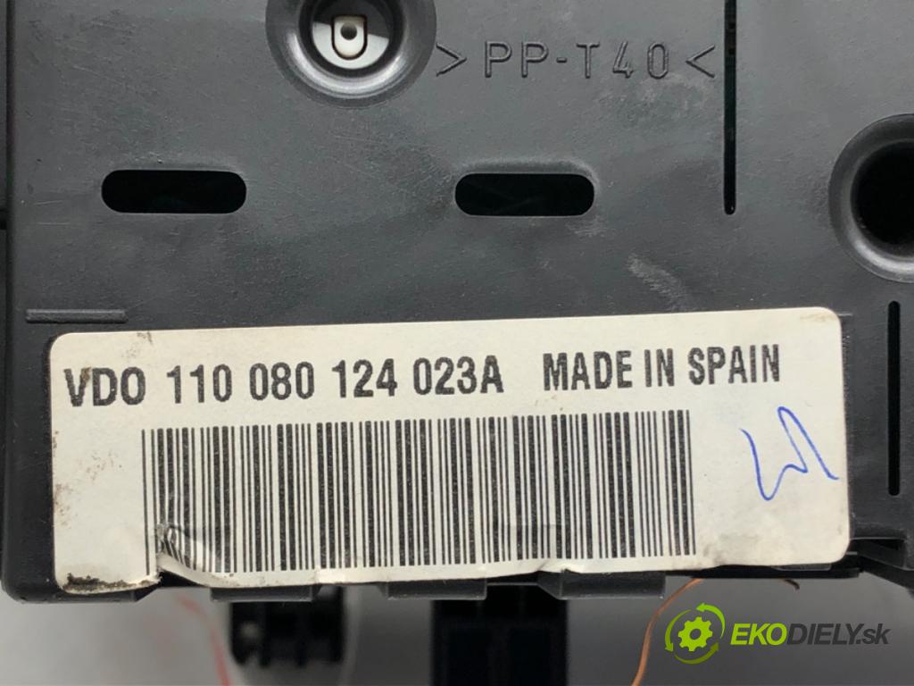 VW POLO (9N_, 9A_) 2001 - 2014    1.2 12V 47 kW [64 KM] benzyna 2001 - 2007  Prístrojovka 6Q0920800P (Prístrojové dosky, displeje)