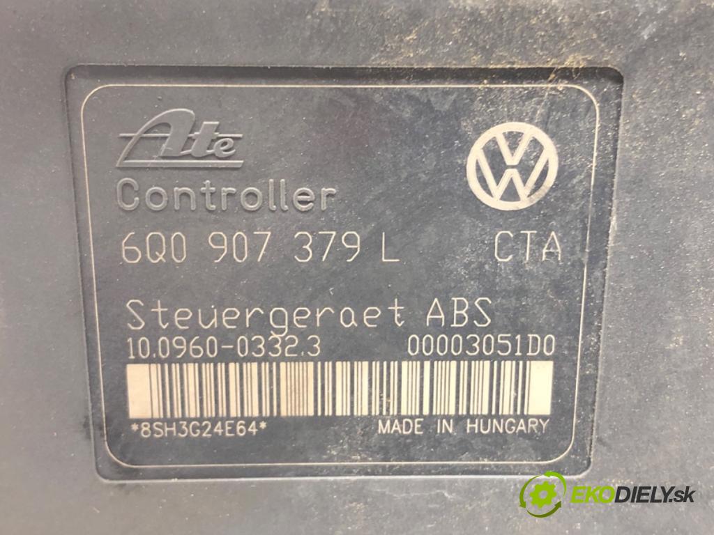 VW POLO (9N_, 9A_) 2001 - 2014    1.2 12V 47 kW [64 KM] benzyna 2001 - 2007  pumpa ABS 6Q0907379L (Pumpy brzdové)
