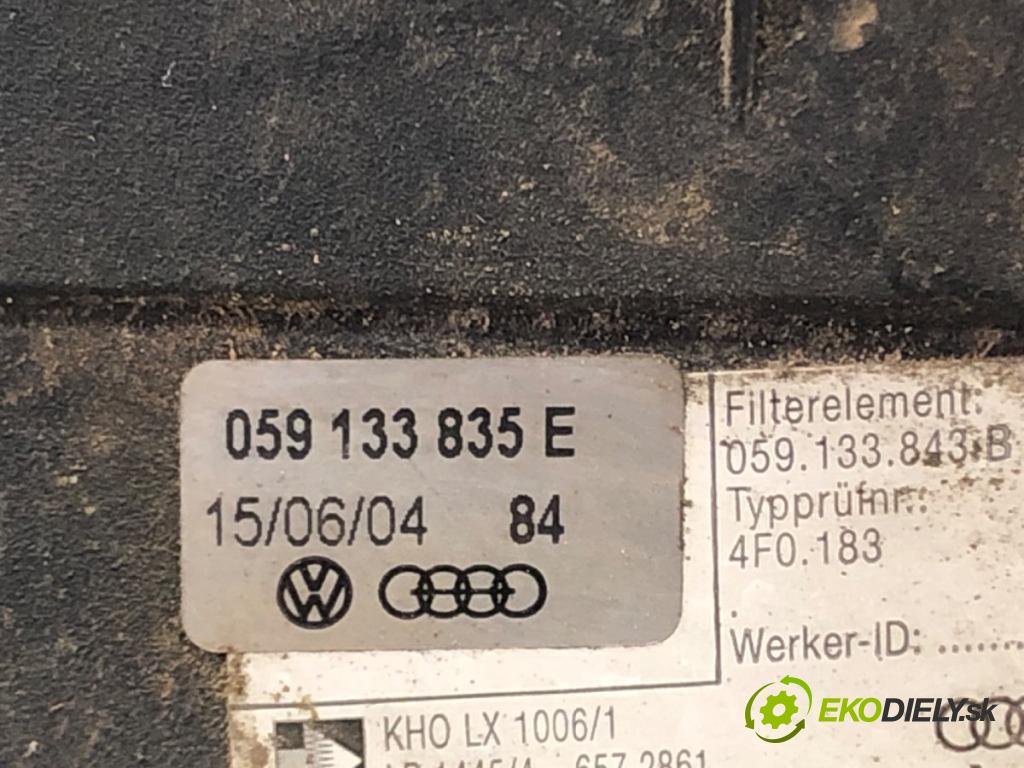 AUDI A6 C6 (4F2) 2004 - 2011    3.0 TDI quattro 165 kW [225 KM] olej napędowy 2004  Obal filtra vzduchu 059133835E (Obaly filtrov vzduchu)