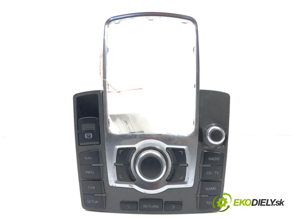AUDI A6 C6 (4F2) 2004 - 2011    3.0 TDI quattro 165 kW [225 KM] olej napędowy 2004  Panel ovládania radia 4F1919610 (Prepínače, spínače, tlačidlá a ovládače kúrenia)