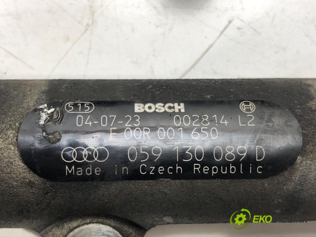 AUDI A6 C6 (4F2) 2004 - 2011    3.0 TDI quattro 165 kW [225 KM] olej napędowy 2004  Lišta vstrekovacia 059130089D 059130090J (Vstrekovacie lišty)