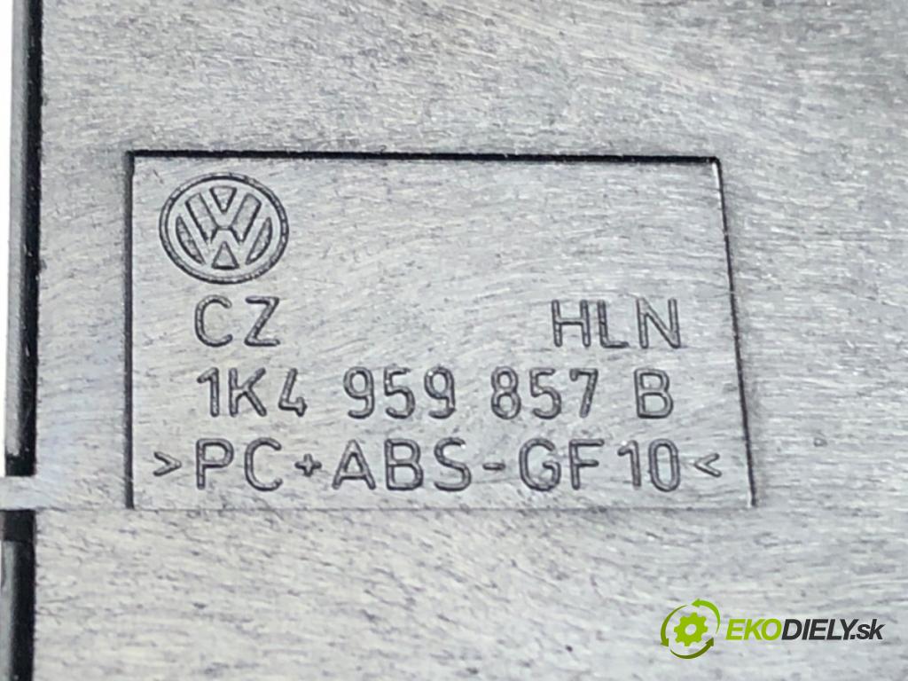 VW GOLF VI (5K1) 2008 - 2014    1.2 TSI 77 kW [105 KM] benzyna 2008 - 2012  Prepínač okien 1K4959857B (Prepínače, spínače, tlačidlá a ovládače kúrenia)