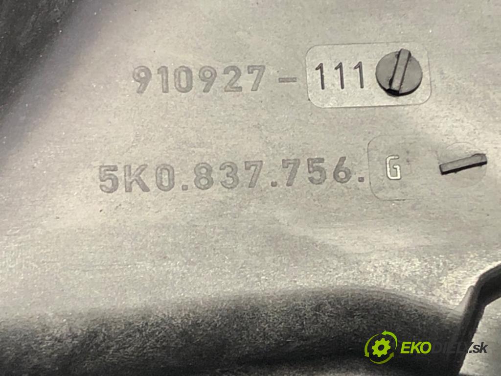 VW GOLF VI (5K1) 2008 - 2014    1.2 TSI 77 kW [105 KM] benzyna 2008 - 2012  mechanismus okna pravý přední část 5K0959702J