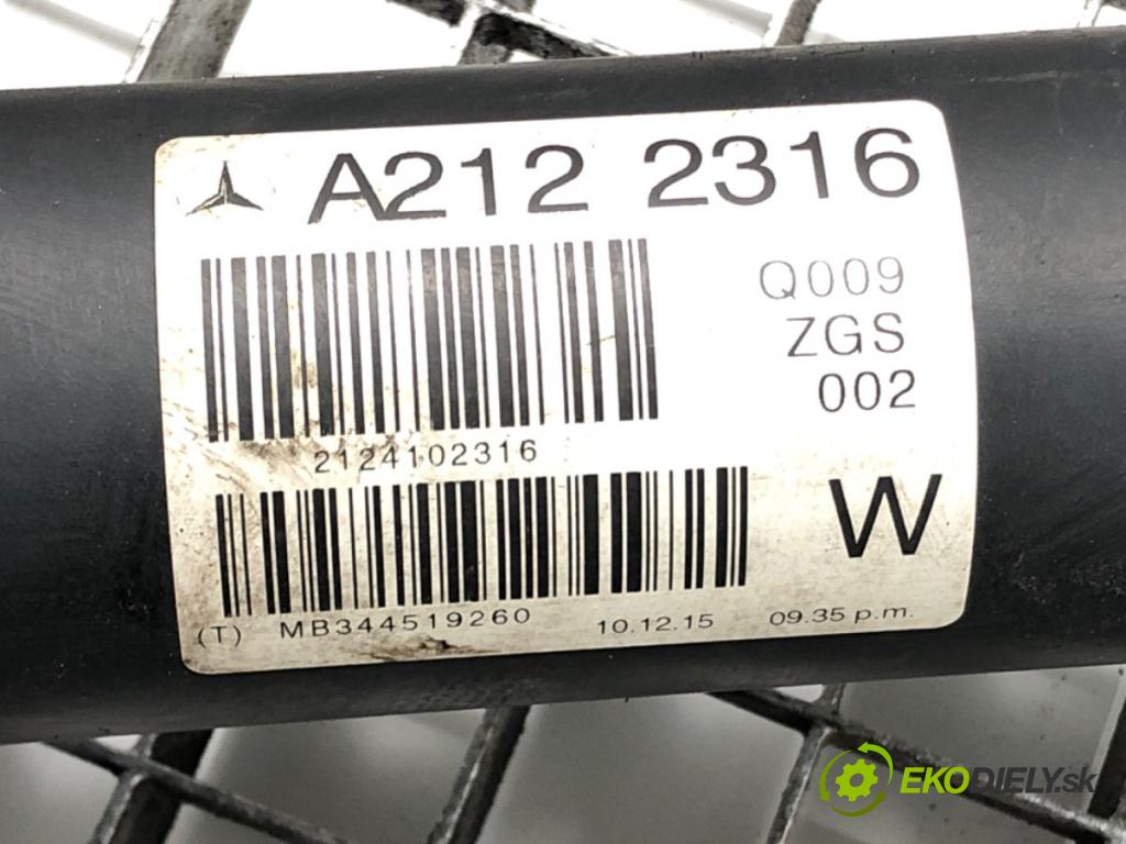 MERCEDES-BENZ KLASA E (W212) 2009 - 2016    E 200 CDI / BlueTEC (212.005, 212.006) 100 kW [136  Kardaň, hriadeľ hnací zad A2122316 (Kardaňové hriadele)