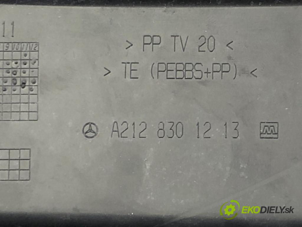 MERCEDES-BENZ KLASA E (W212) 2009 - 2016    E 200 CDI / BlueTEC (212.005, 212.006) 100 kW [136  Torpédo, plast pod čelné okno A2128301213 (Torpéda)