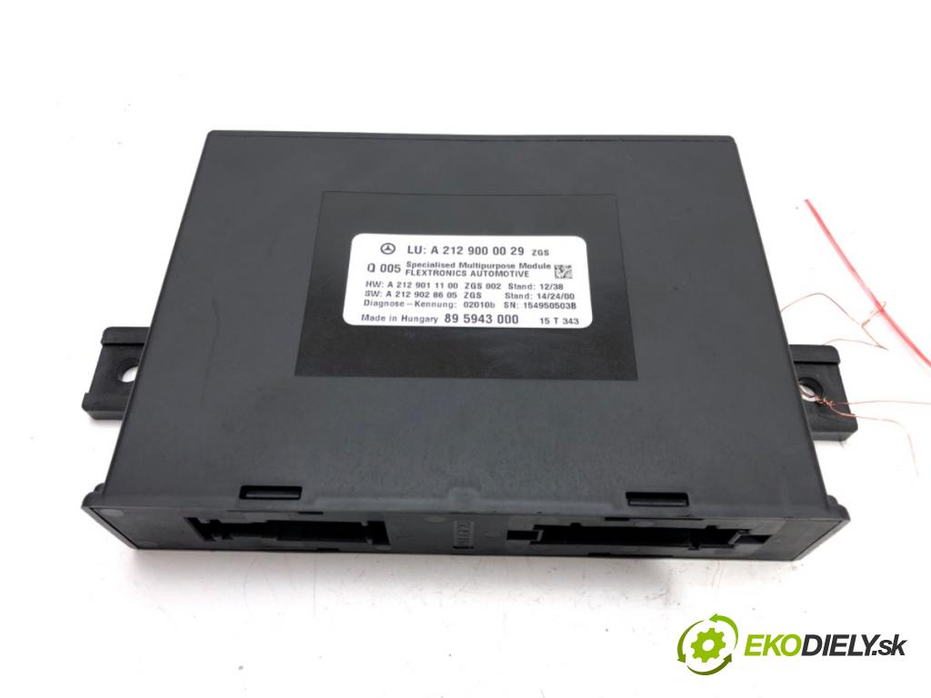 MERCEDES-BENZ KLASA E (W212) 2009 - 2016    E 200 CDI / BlueTEC (212.005, 212.006) 100 kW [136  Modul Riadiaca jednotka A2129000029 (Ostatné)