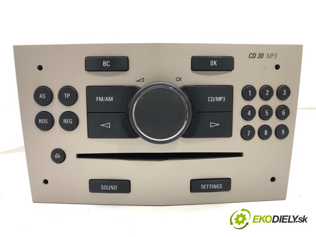 OPEL ASTRA H (A04) 2004 - 2014    1.6 (L48) 85 kW [116 KM] benzyna 2006 - 2014  RADIO 13289933 (Audio zariadenia)