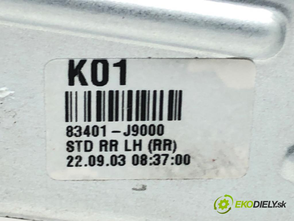 HYUNDAI KONA (OS, OSE, OSI) 2017 - 2022    1.0 T-GDi 88 kW [120 KM] benzyna 2017 - 2022  mechanismus okna levý zadní část 83401-J9000