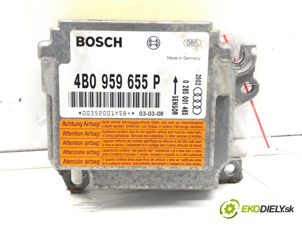 AUDI A6 C5 (4B2) 1997 - 2005    2.5 TDI quattro 132 kW [180 KM] olej napędowy 2000  senzor airbag 4B0959655P (Snímače)