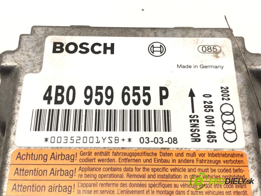 AUDI A6 C5 (4B2) 1997 - 2005    2.5 TDI quattro 132 kW [180 KM] olej napędowy 2000  senzor airbag 4B0959655P (Snímače)