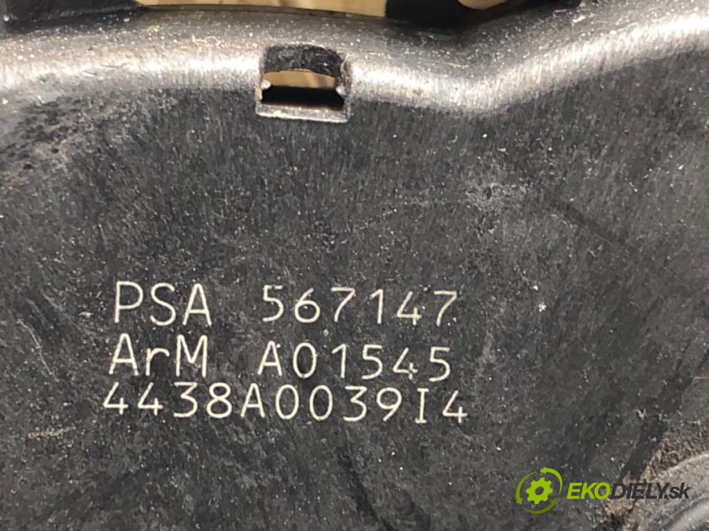 PEUGEOT 308 I (4A_, 4C_) 2007 - 2016    1.6 16V 88 kW [120 KM] benzyna 2007 - 2014  zámok dveře pravý přední část PSA567147