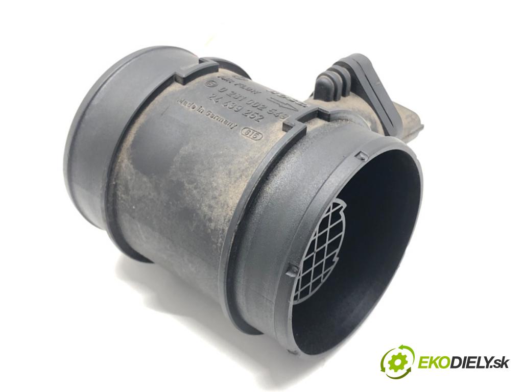 OPEL CORSA C (X01) 2000 - 2009    1.3 CDTI (F08, F68) 51 kW [70 KM] olej napędowy 20  Váha vzduchu 0281002549 (Váhy vzduchu)