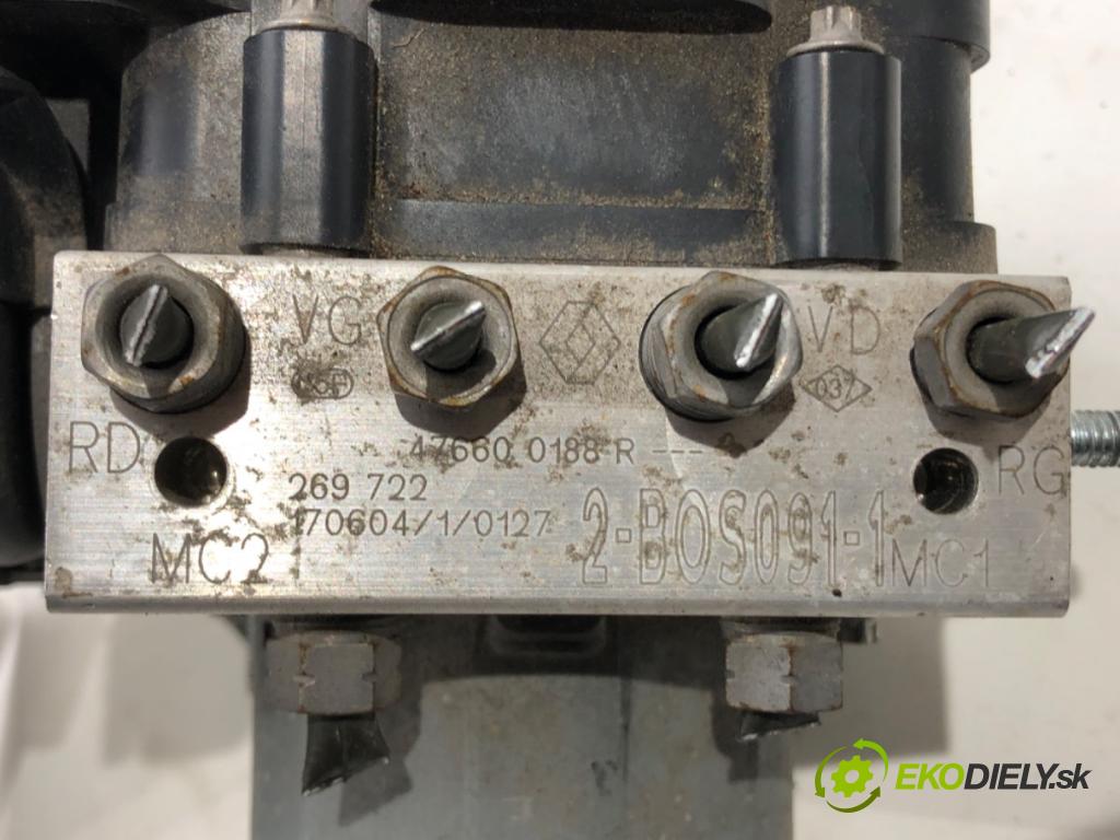 RENAULT CLIO IV (BH_) 2012 - 2022    0.9 TCe 90 66 kW [90 KM] benzyna 2012 - 2022  Pumpa ABS 476600188R 0265956527 (Pumpy ABS)