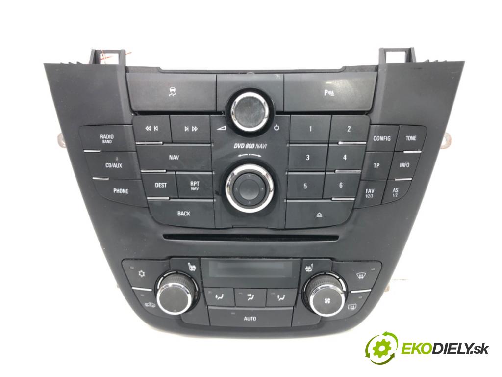 OPEL INSIGNIA A (G09) 2008 - 2017    2.0 CDTI (68) 96 kW [131 KM] olej napędowy 2008 -   Panel ovládania kúrenia 13273256 (Prepínače, spínače, tlačidlá a ovládače kúrenia)