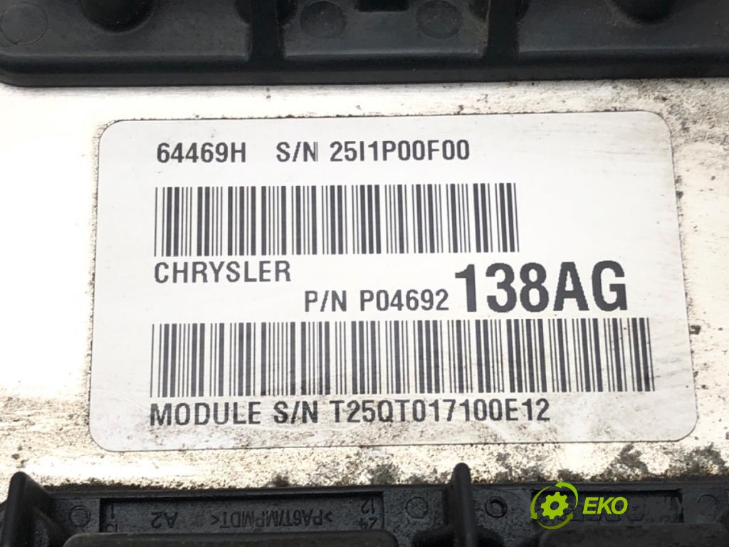 JEEP GRAND CHEROKEE III (WH, WK) 2004 - 2011    3.0 CRD 4x4 155 kW [211 KM] olej napędowy 2006 - 2  riadiaca jednotka Riadiaca jednotka P04692138AG (Riadiace jednotky)