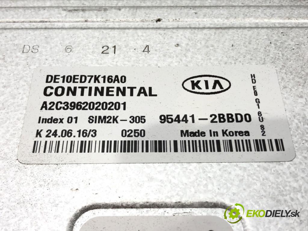KIA NIRO (DE) 2016 - 2022    1.6 GDI Hybrid 104 kW [141 KM] Hybryda silnik benz  riadiaca jednotka Motor 95441-2BBD0 A2C3962020201 (Riadiace jednotky)