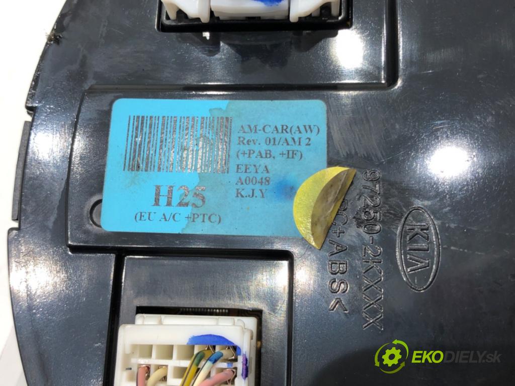 KIA SOUL I (AM) 2009 - 2022    1.6 CRDi 128 94 kW [126 KM] olej napędowy 2009 - 2  Panel ovládania kúrenia 97250-2KXXX (Prepínače, spínače, tlačidlá a ovládače kúrenia)