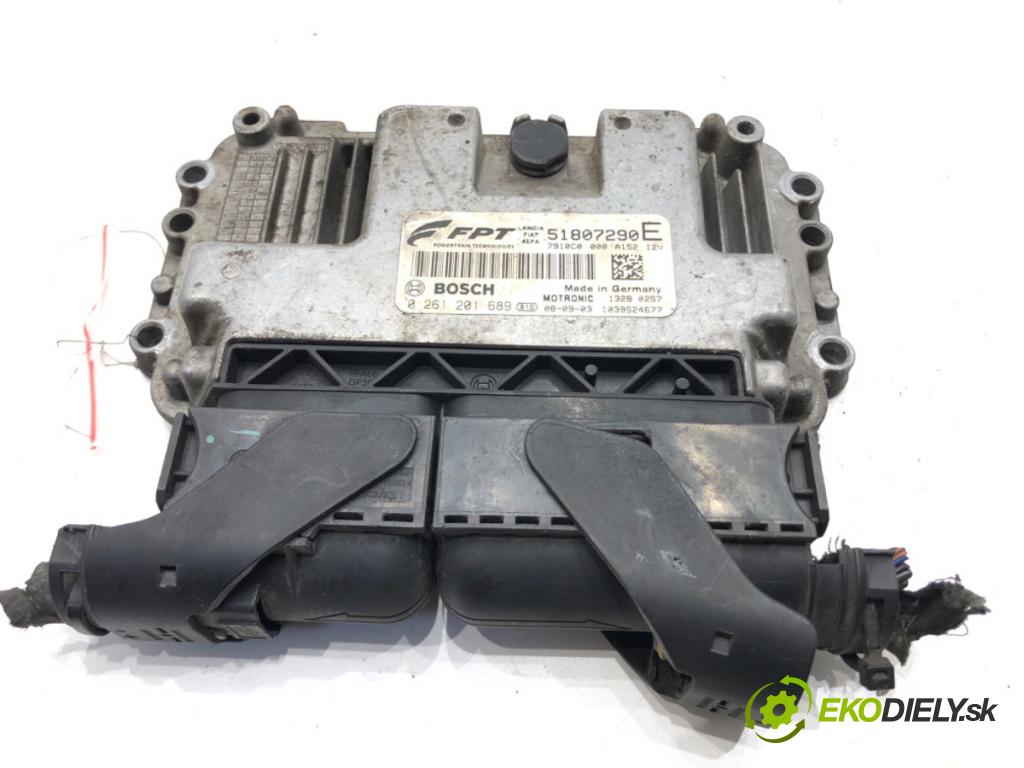 FIAT LINEA (323_, 110_) 2006 - 2022    1.4 T-Jet (323AXC1A) 88 kW [120 KM] benzyna 2007 -  riadiaca jednotka Motor 0261201689 51807290E (Riadiace jednotky)