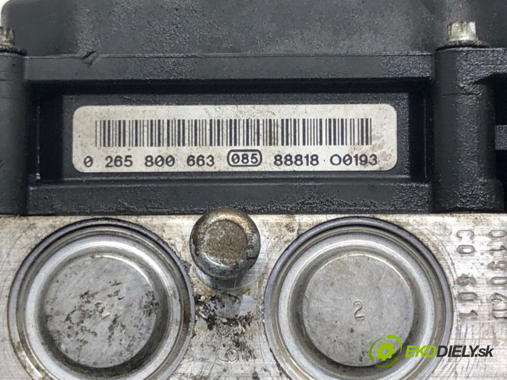 FIAT LINEA (323_, 110_) 2006 - 2022    1.4 T-Jet (323AXC1A) 88 kW [120 KM] benzyna 2007 -  Pumpa ABS 51800909 0265800663 (Pumpy ABS)