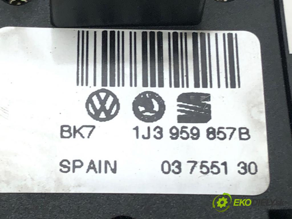 VW PASSAT B5.5 Variant (3B6) 2000 - 2005    1.9 TDI 96 kW [130 KM] olej napędowy 2000 - 2005  Prepínač okien 1J3959857B (Prepínače, spínače, tlačidlá a ovládače kúrenia)