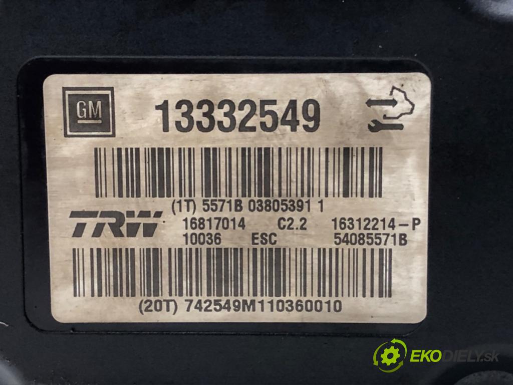 OPEL INSIGNIA A (G09) 2008 - 2017    2.0 CDTI (68) 118 kW [160 KM] olej napędowy 2008 -  Pumpa ABS 13332549 (Pumpy ABS)