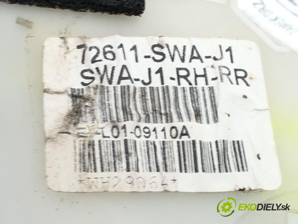 HONDA CR-V III (RE_) 2006 - 2022    2.0 i-VTEC (RE5, RE1) 110 kW [150 KM] benzyna 2007 - 2012  zámok dveře pravý zadní část 72611-SWA-J1