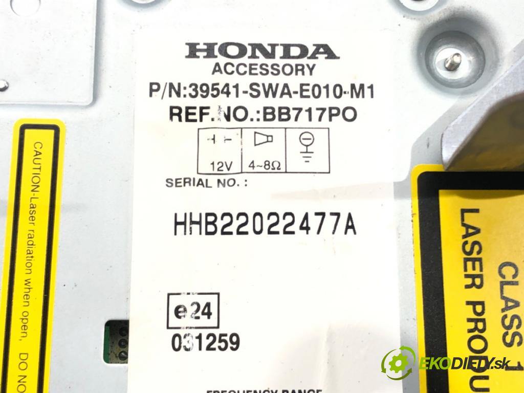 HONDA CR-V III (RE_) 2006 - 2022    2.0 i-VTEC (RE5, RE1) 110 kW [150 KM] benzyna 2007  RADIO 39541-SWA-E010-M1 (Audio zariadenia)
