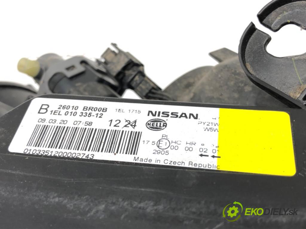 NISSAN QASHQAI / QASHQAI +2 I (J10, NJ10, JJ10E) 2006 - 2014    2.0 Napęd na wszystkie koła 104 kW [141 KM] benzyn  Svetlomet pravy predný 26010BR00B