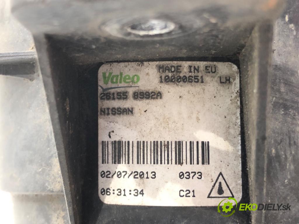 NISSAN QASHQAI / QASHQAI +2 I (J10, NJ10, JJ10E) 2006 - 2014    2.0 Napęd na wszystkie koła 104 kW [141 KM] benzyna 2007 - 2013  hmlové svetlo, hmlovka levý přední část 261558992A