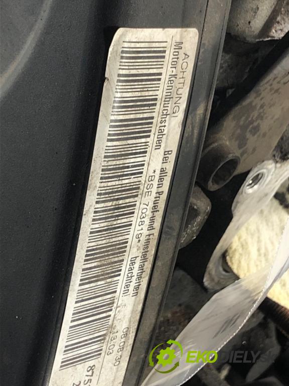 SEAT LEON (1P1) 2005 - 2013    1.6 75 kW [102 KM] benzyna 2005 - 2012  Motor BSE (Motory (kompletné))