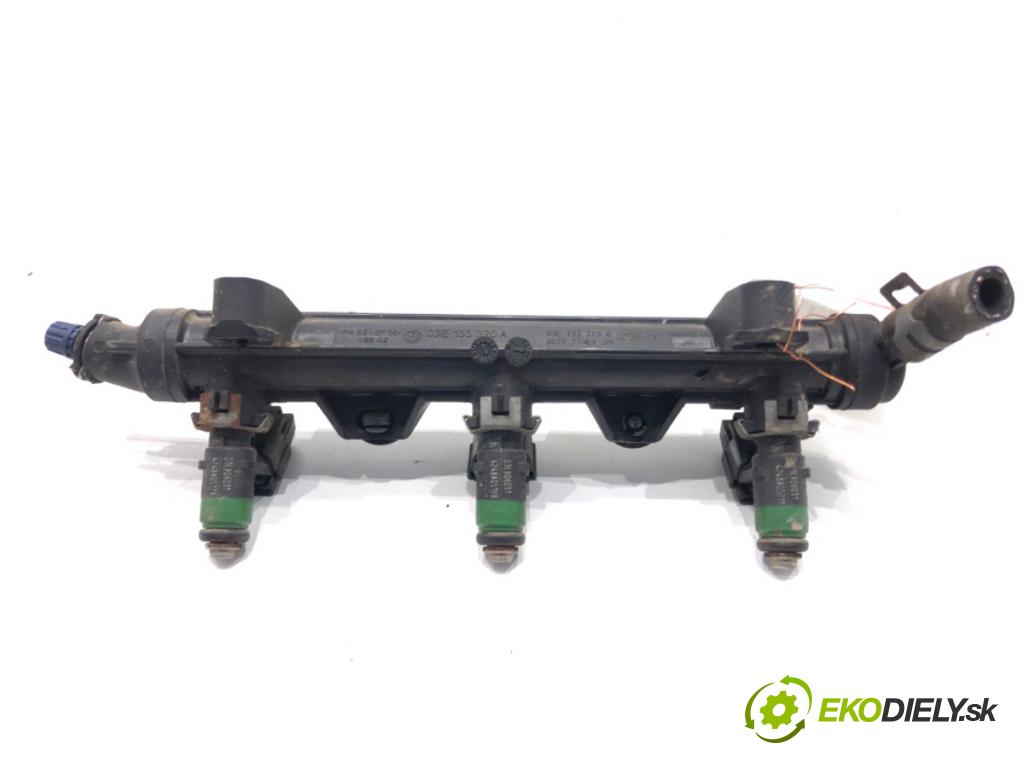 SEAT IBIZA III (6L1) 2002 - 2009    1.2 47 kW [64 KM] benzyna 2002 - 2006  Lišta vstrekovacia 03E906031 (Vstrekovacie lišty)