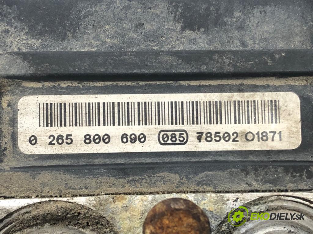 FIAT GRANDE PUNTO (199_) 2005 - 2022    1.3 D Multijet 55 kW [75 KM] olej napędowy 2005 -   Pumpa ABS 0265800690 (Pumpy ABS)