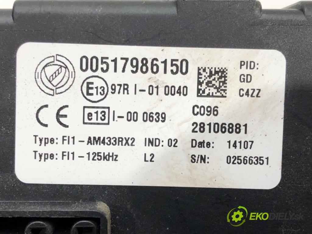 FIAT GRANDE PUNTO (199_) 2005 - 2022    1.3 D Multijet 55 kW [75 KM] olej napędowy 2005 -   modul BSI 00517986150 (Pojistkové skříňky)