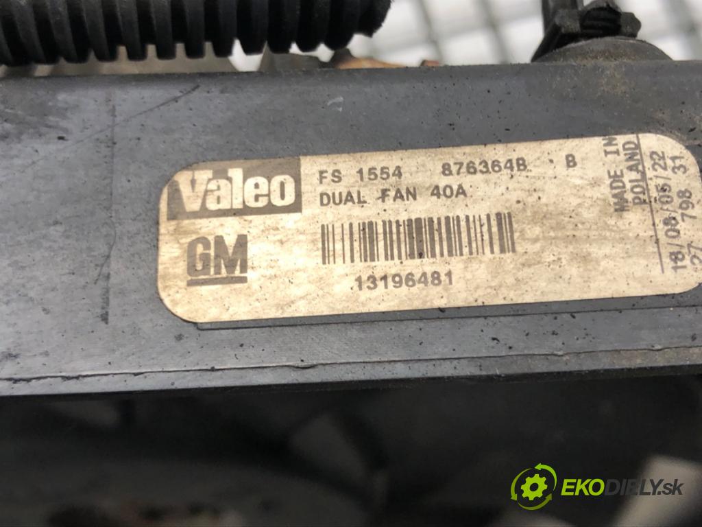 OPEL VECTRA C (Z02) 2002 - 2009    1.9 CDTI (F69) 74 kW [100 KM] olej napędowy 2005 - 2008  Ventilátor chladiča 13196481 (Ventilátory)