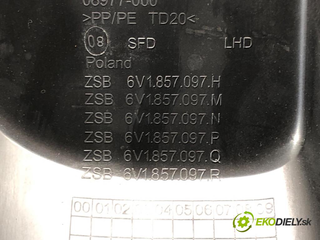 SKODA FABIA III Kombi (NJ5) 2014 - 2022    1.0 44 kW [60 KM] benzyna 2014 - 2022  Priehradka, kastlík spolujazdca  (Priehradky, kastlíky)