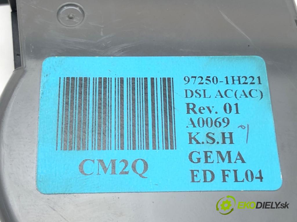 KIA CEED SW (ED) 2007 - 2012    1.6 CRDi 115 85 kW [115 KM] olej napędowy 2007 - 2  Panel ovládania kúrenia 97250-1H221 (Prepínače, spínače, tlačidlá a ovládače kúrenia)