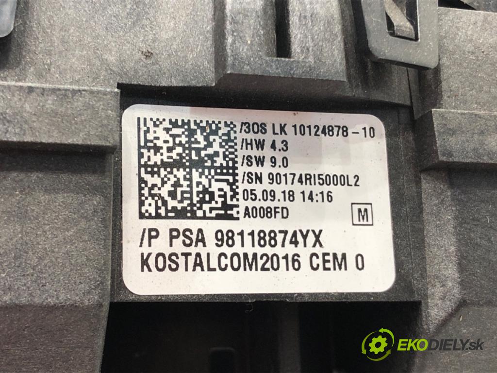 OPEL CROSSLAND X / CROSSLAND (P17, P2QO) 2017 - 2022    1.5 Turbo D (75) 75 kW [102 KM] olej napędowy 2018  Prepínač kombinovaný 98118874YX (Prepínače, spínače, tlačidlá a ovládače kúrenia)