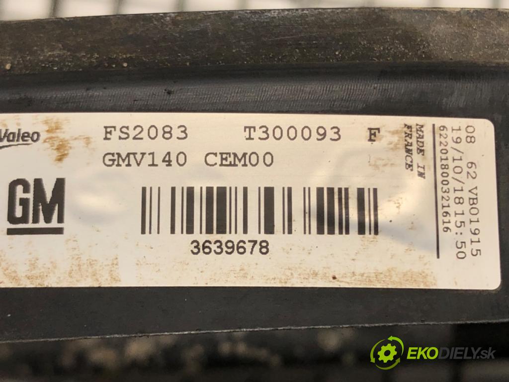 OPEL CROSSLAND X / CROSSLAND (P17, P2QO) 2017 - 2022    1.5 Turbo D (75) 75 kW [102 KM] olej napędowy 2018  Ventilátor chladiča 3639678 (Ventilátory)