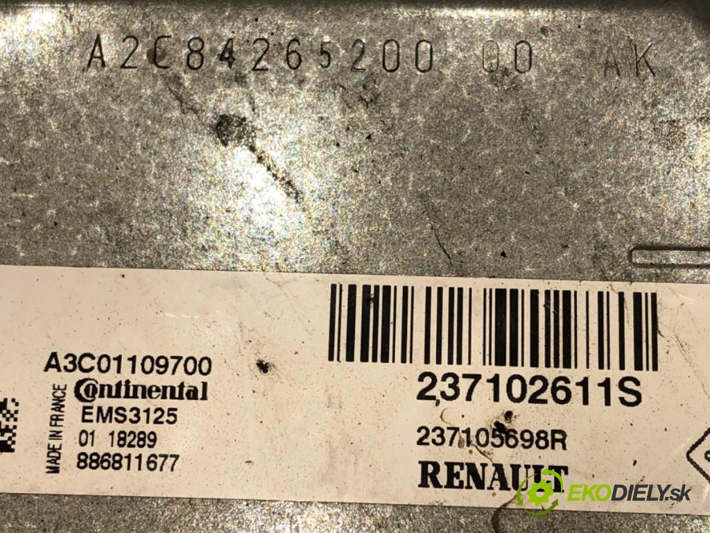 DACIA DUSTER (HM_) 2017 - 2022    1.6 SCe 115 (HMM1) 84 kW [115 KM] benzyna 2017 - 2  riadiaca jednotka Motor 237102611S (Riadiace jednotky)