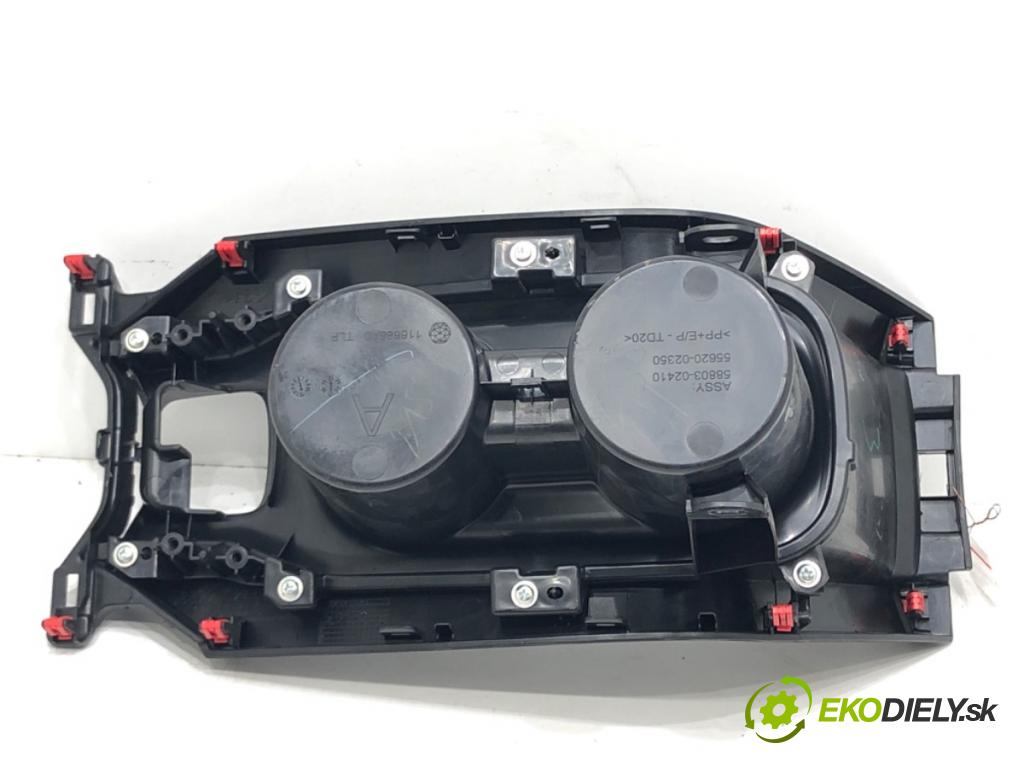 TOYOTA COROLLA sedan (_E21_) 2019 - 2022    1.8 VVTi Hybrid (MZEA12) 90 kW [122 KM] Hybryda silnik benzynowy / elektryczny 2019 - 2022  Držiak na nápoje 58803-02410 (Úchyty, držiaky na nápoje)